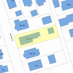 144 Harvard St, Newton, MA 02460 plot plan