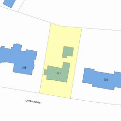 341 Commonwealth Ave, Newton, MA 02459 plot plan