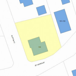 139 Mount Vernon St, Newton, MA 02465 plot plan