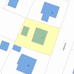 21 Camden Rd, Newton, MA 02466 plot plan