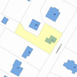 15 Claremont St, Newton, MA 02458 plot plan