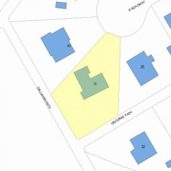 35 Orourke Path, Newton, MA 02459 plot plan