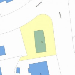 53 Elinor Rd, Newton, MA 02461 plot plan