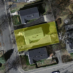 96 Central Ave, Newton, MA 02460 aerial view