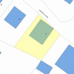 19 Central Close, Newton, MA 02466 plot plan
