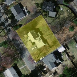 22 Bernard St, Newton, MA 02461 aerial view