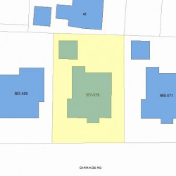 577 Commonwealth Ave, Newton, MA 02459 plot plan