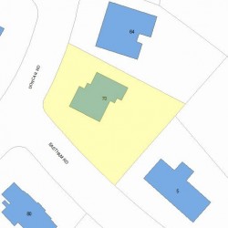 70 Dorcar Rd, Newton, MA 02459 plot plan