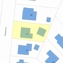 166 Woodcliff Rd, Newton, MA 02461 plot plan