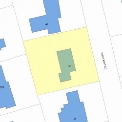 32 Ferncroft Rd, Newton, MA 02468 plot plan