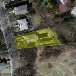 56 Blake St, Newton, MA 02460 aerial view