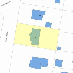 46 Brookside Ave, Newton, MA 02460 plot plan