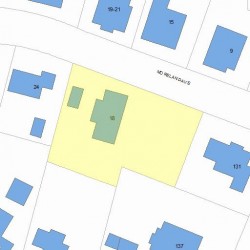 18 Moreland Ave, Newton, MA 02459 plot plan