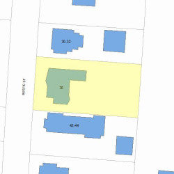 36 Rustic St, Newton, MA 02458 plot plan