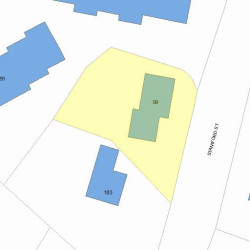 99 Staniford St, Newton, MA 02466 plot plan