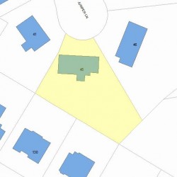 45 Juniper Ln, Newton, MA 02459 plot plan