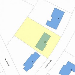 53 Druid Hill Rd, Newton, MA 02461 plot plan