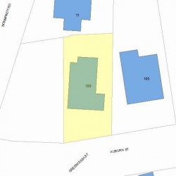 109 Auburn St, Newton, MA 02465 plot plan