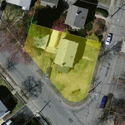 51 Thaxter Rd, Newton, MA 02460 aerial view