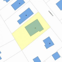 21 Gambier St, Newton, MA 02466 plot plan