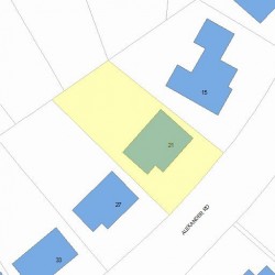 21 Alexander Rd, Newton, MA 02461 plot plan