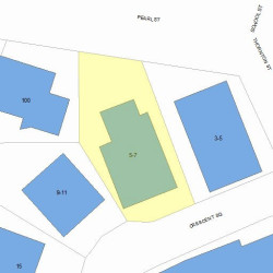 7 Crescent Sq, Newton, MA 02458 plot plan