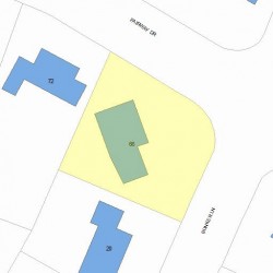 66 Fairway Dr, Newton, MA 02465 plot plan