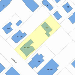 188 Adams St, Newton, MA 02460 plot plan