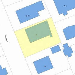 16 Capital St, Newton, MA 02458 plot plan