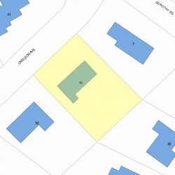 40 Carlson Ave, Newton, MA 02459 plot plan