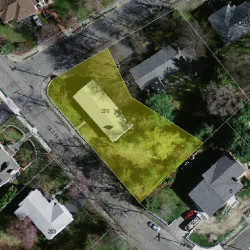 200 Old Farm Rd, Newton, MA 02459 aerial view