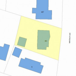 463 Waverley Ave, Newton, MA 02459 plot plan