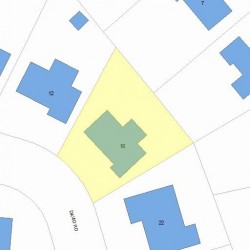 18 David Rd, Newton, MA 02459 plot plan