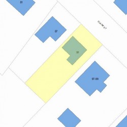 91 Clark St, Newton, MA 02459 plot plan