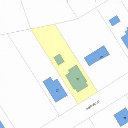 33 Goddard St, Newton, MA 02461 plot plan