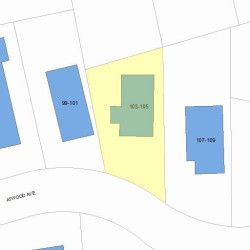 103 Atwood Ave, Newton, MA 02460 plot plan