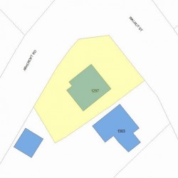 1297 Walnut St, Newton, MA 02461 plot plan