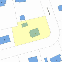 25 Annawan Rd, Newton, MA 02468 plot plan