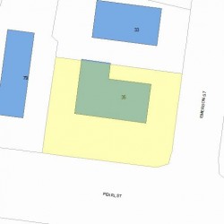 35 Emerson St, Newton, MA 02458 plot plan