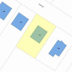 156 Elgin St, Newton, MA 02459 plot plan