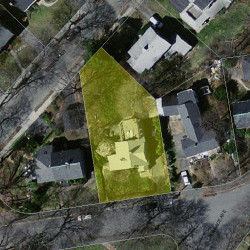 65 Duncklee St, Newton, MA 02461 aerial view