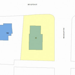 85 Woodcliff Rd, Newton, MA 02461 plot plan