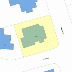 183 Walnut St, Newton, MA 02460 plot plan