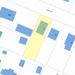 32 Orris St, Newton, MA 02466 plot plan