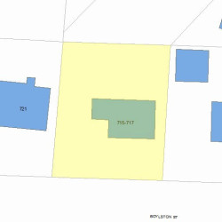 717 Boylston St, Newton, MA 02459 plot plan