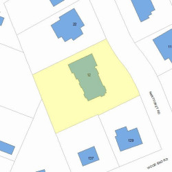 12 Nantucket Rd, Newton, MA 02461 plot plan