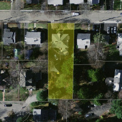 75 Clinton Pl, Newton, MA 02459 aerial view