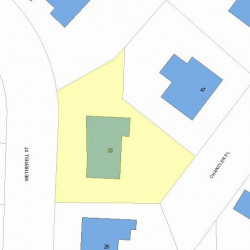 20 Wetherell St, Newton, MA 02464 plot plan