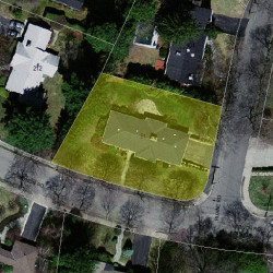 51 Mignon Rd, Newton, MA 02465 aerial view
