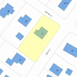 78 Central St, Newton, MA 02466 plot plan